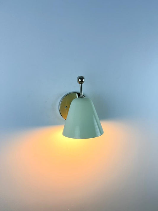 Handcrafted Brass Wall Sconce With Ivory Shade - Ember Lighting