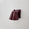 Minimal Brass Wall Light Fixture with Wine Cone Shade