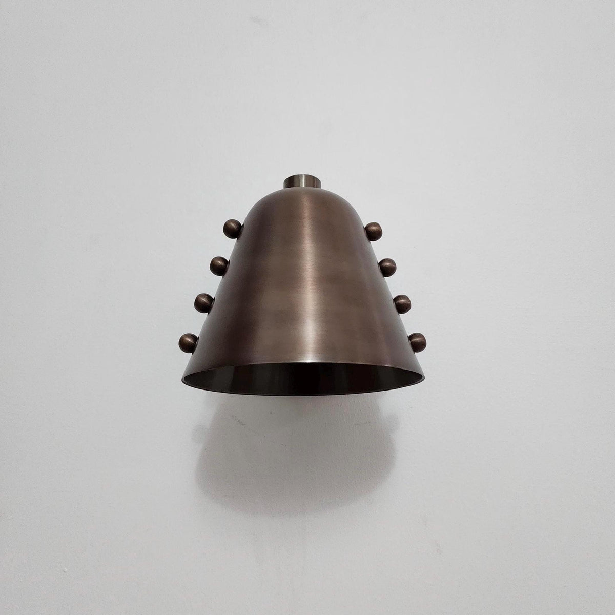 Compact Brass Wall Light With Antique Patina Finish - Ember Lighting