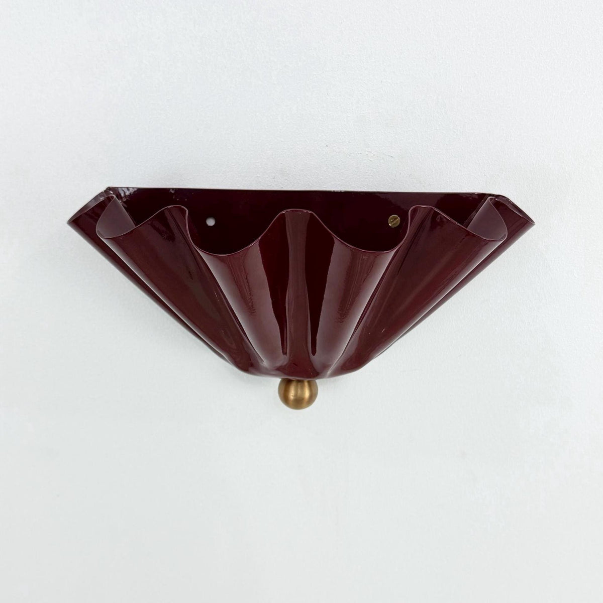Decorative Wine Brass Wall Light with Flower Design | Ember Lighting