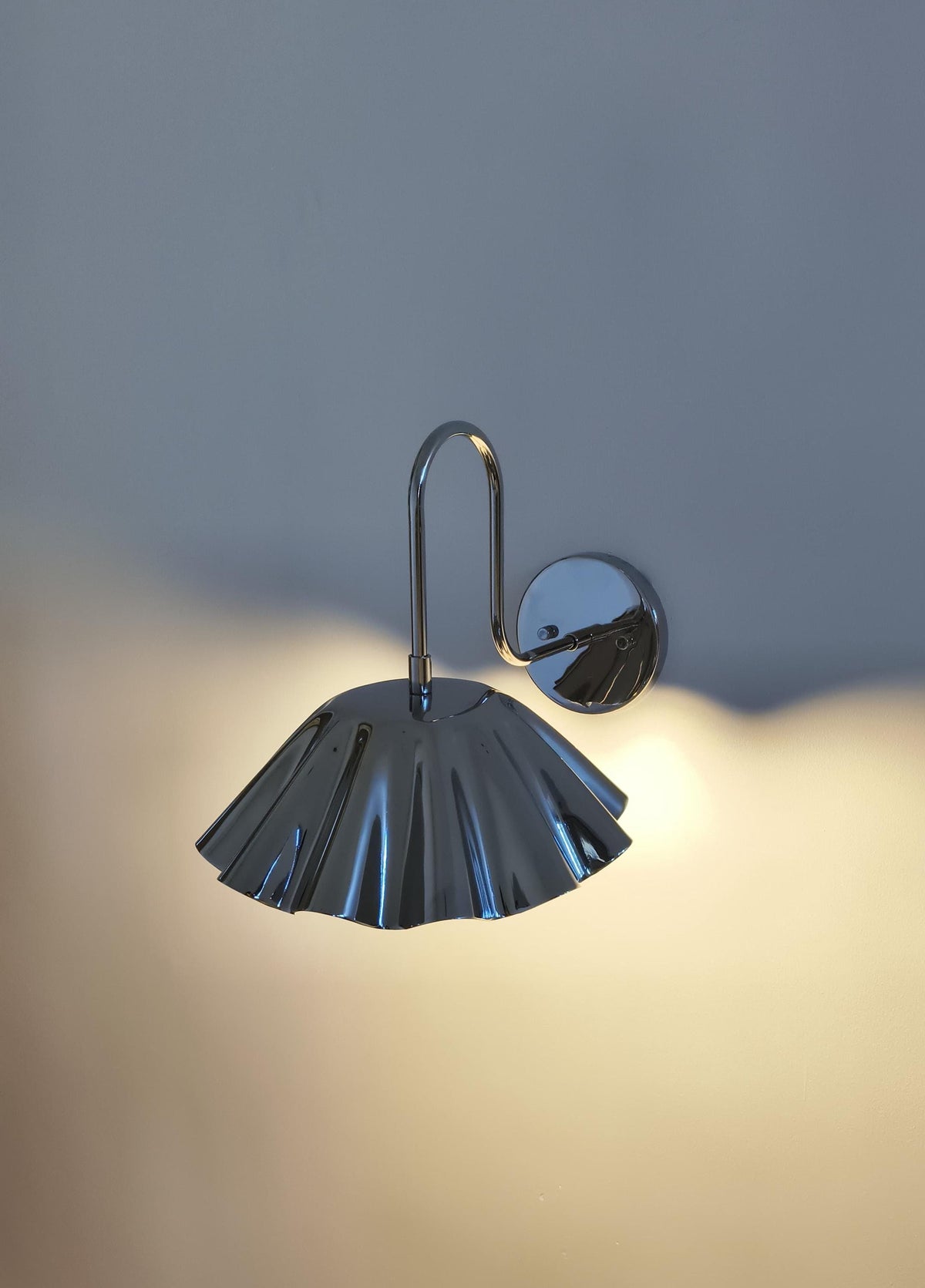 Elegant Scalloped Brass Sconce with Vintage Inspired Design | Ember Lighting