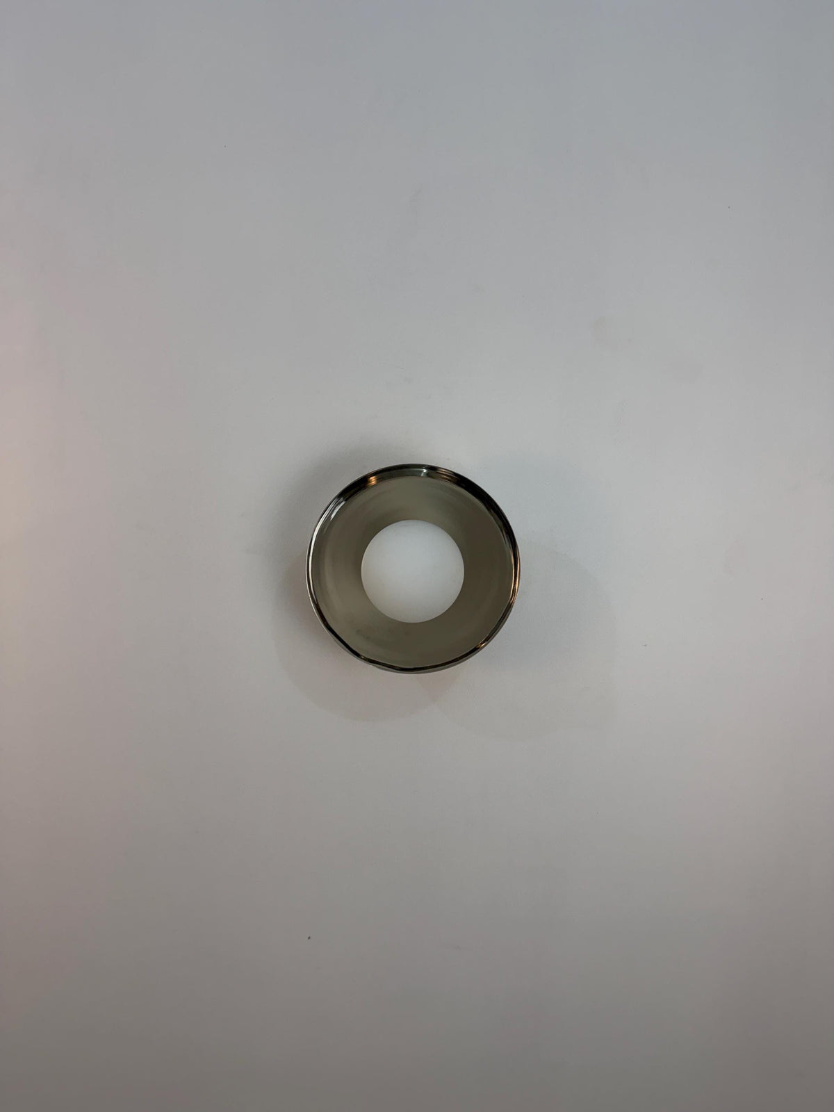 Vintage Italian Brass Flush Mount Ceiling Light with Frosted Globe - Ember Lighting - view 6
