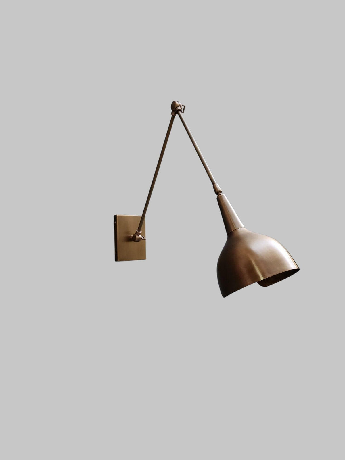 Handcrafted Slim Brass Wall Light - Ember Lighting
