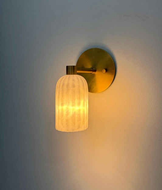 Handmade Alabaster Marble Wall Sconce | Ember Lighting