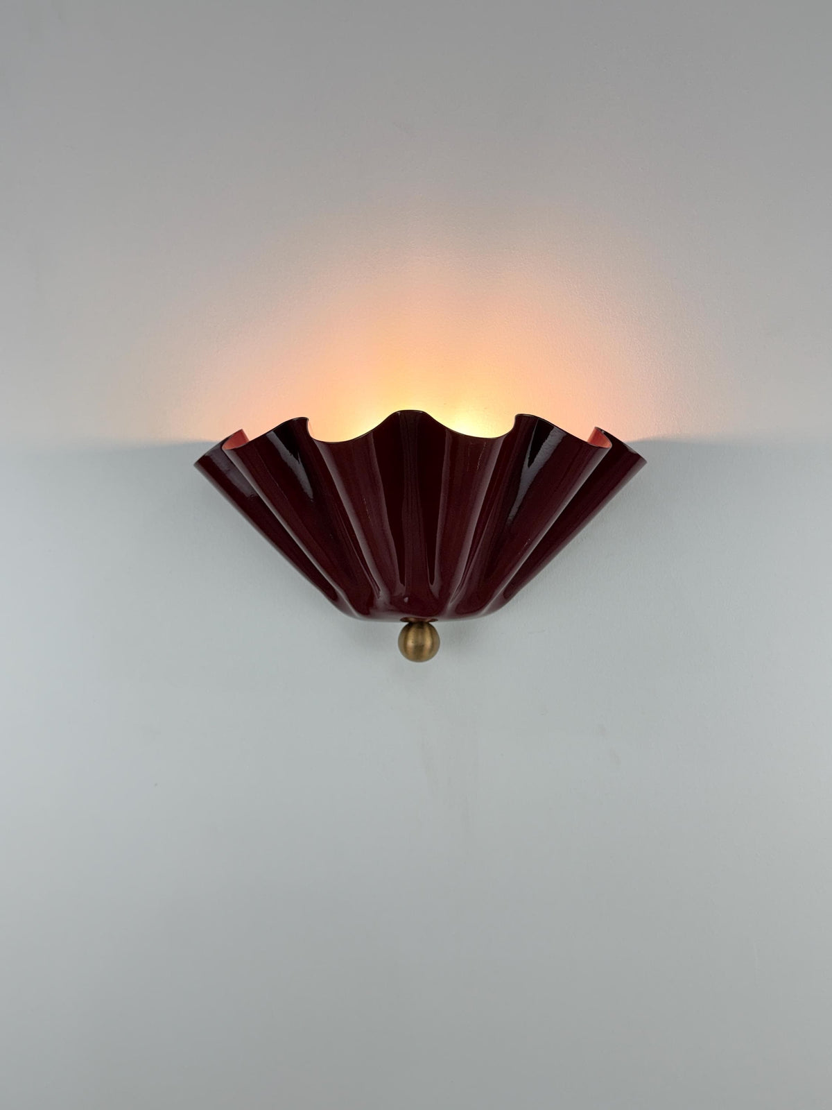 Handmade Brass Half Flower Wall Light - Ember Lighting