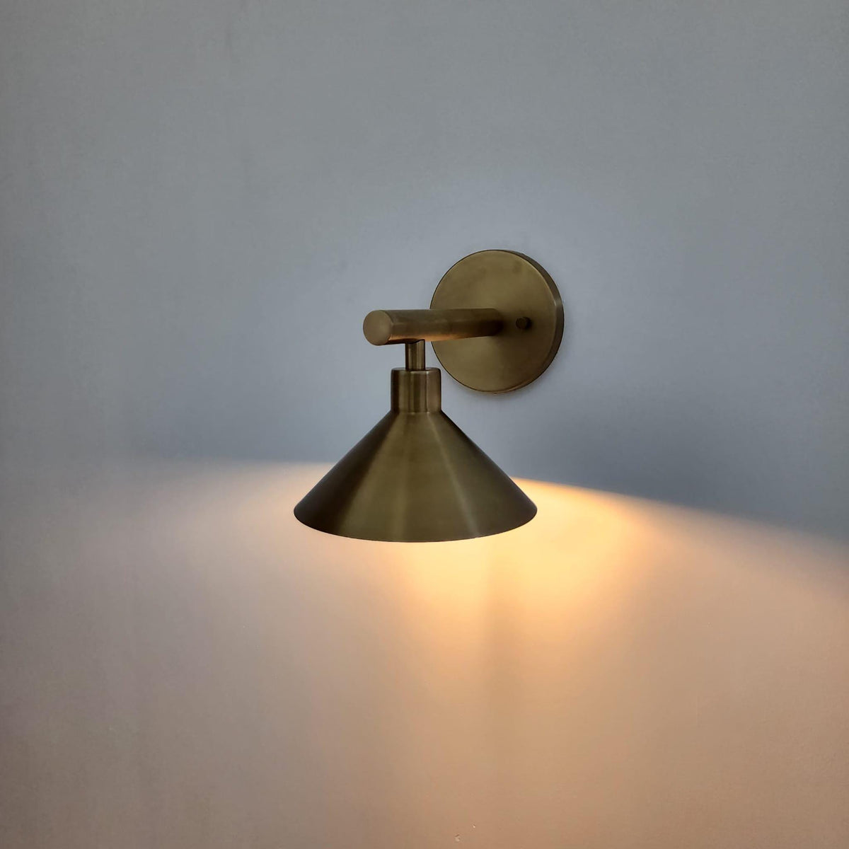 Handmade Brass Wall Sconce for Bedroom Lighting - Ember Lighting