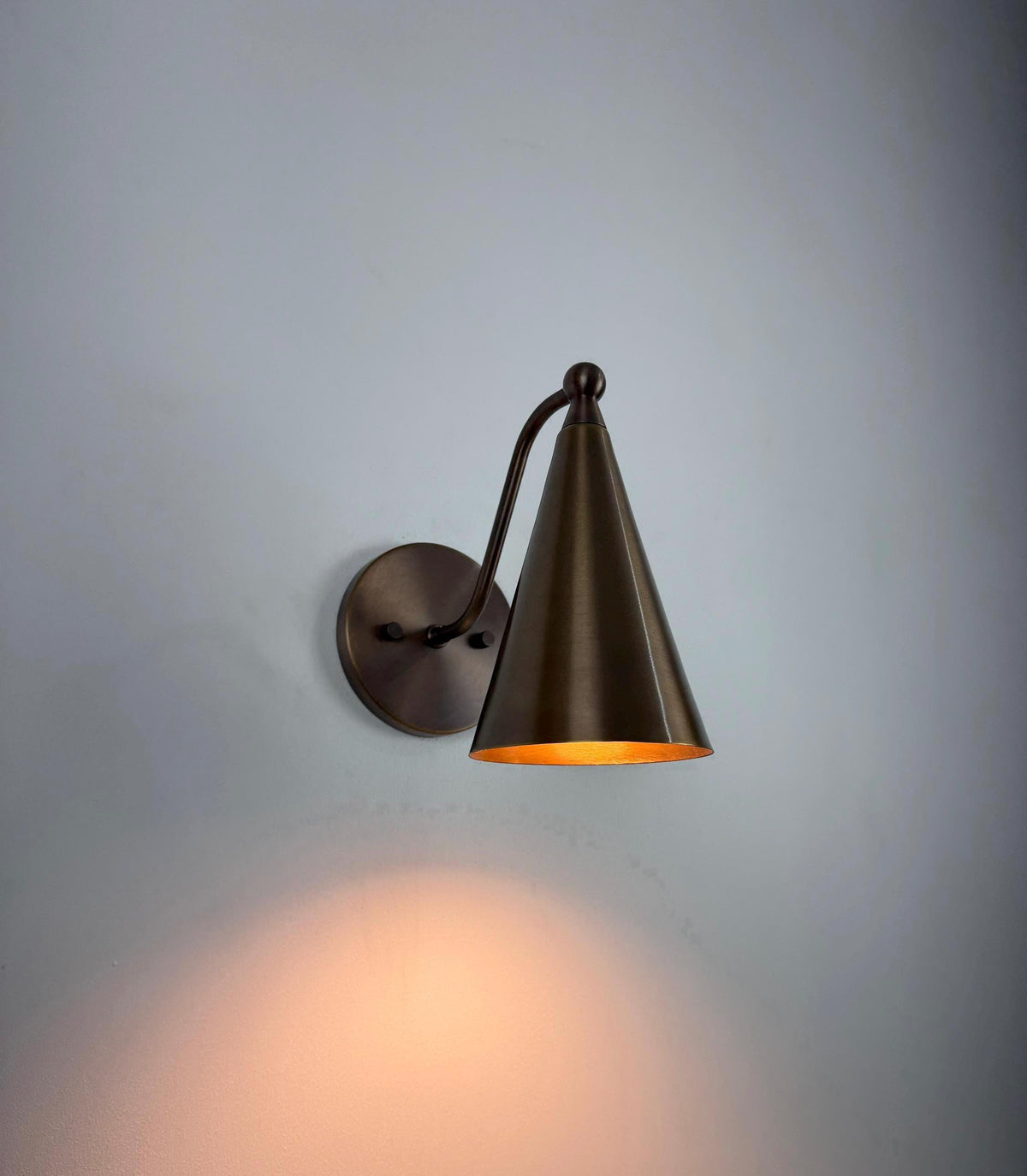 Handmade Brass Wall Sconce for Modern and Traditional Interiors - Ember Lighting