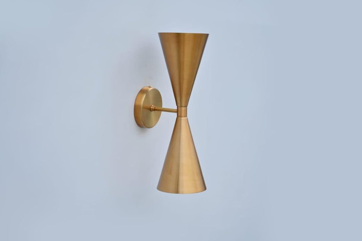 Handmade Brass Wall Sconce With Up Down Illumination - Ember Lighting