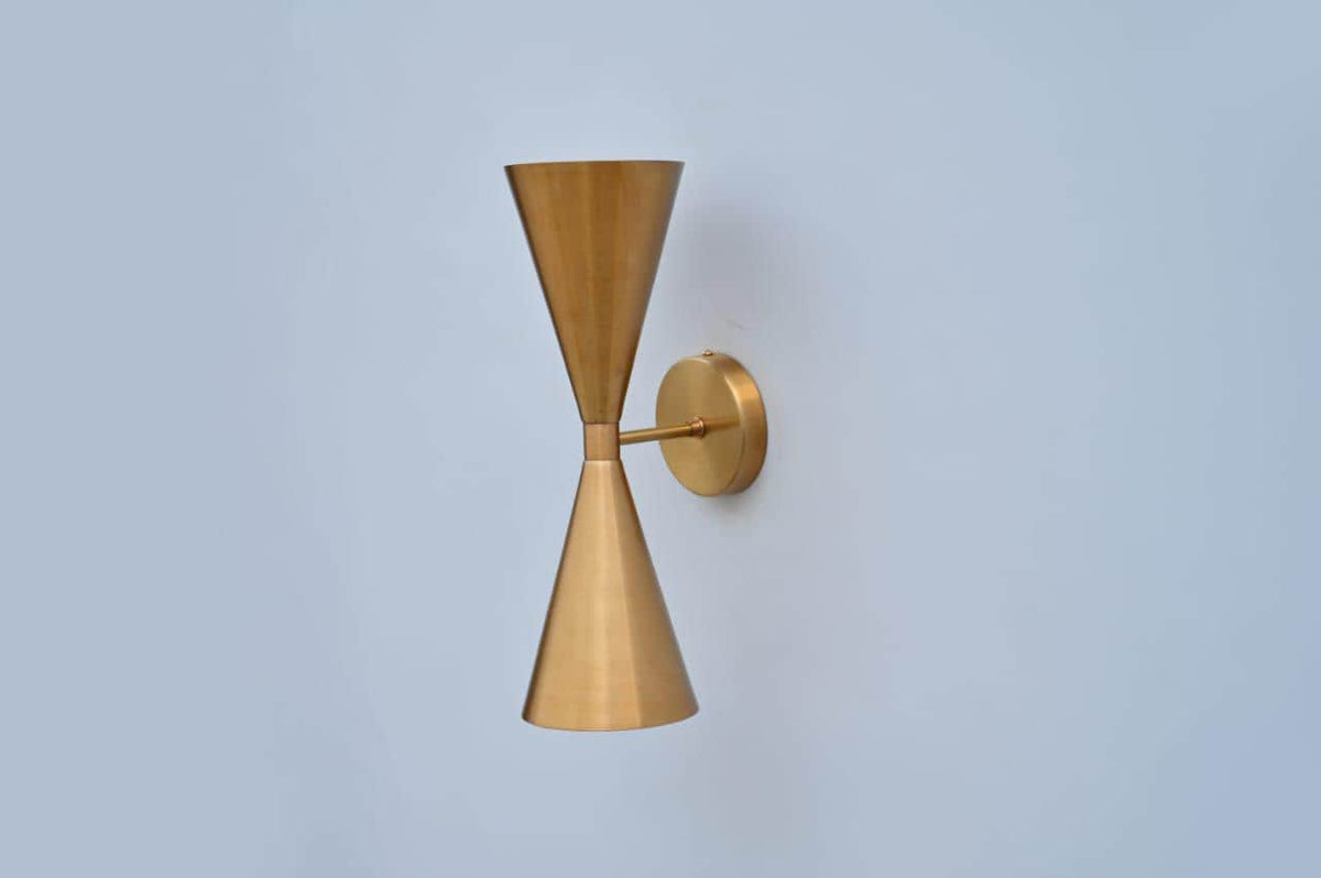 Handmade Brass Wall Sconce With Up Down Illumination - Ember Lighting