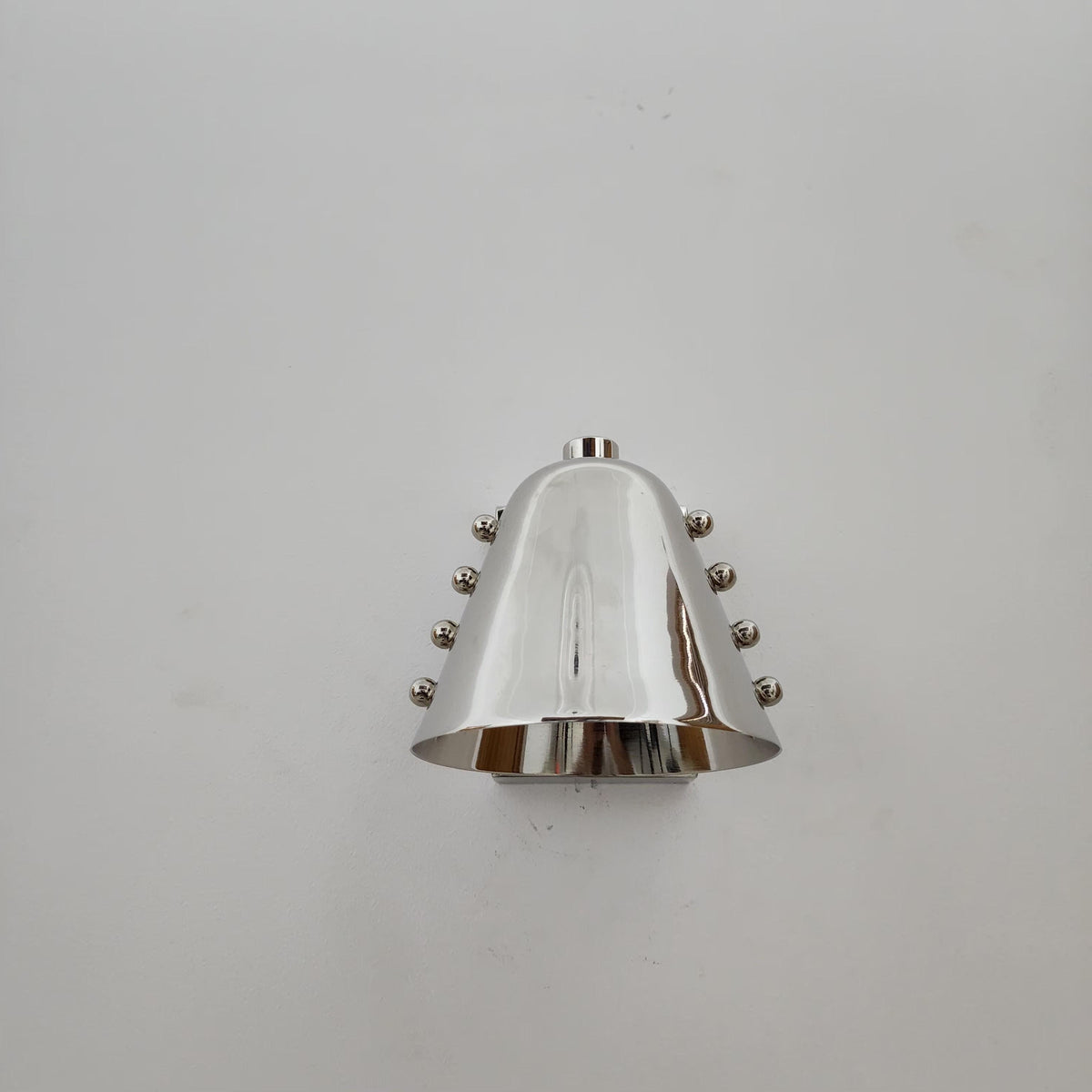 Handmade Chrome Brass Cone Wall Sconce | Ember Lighting