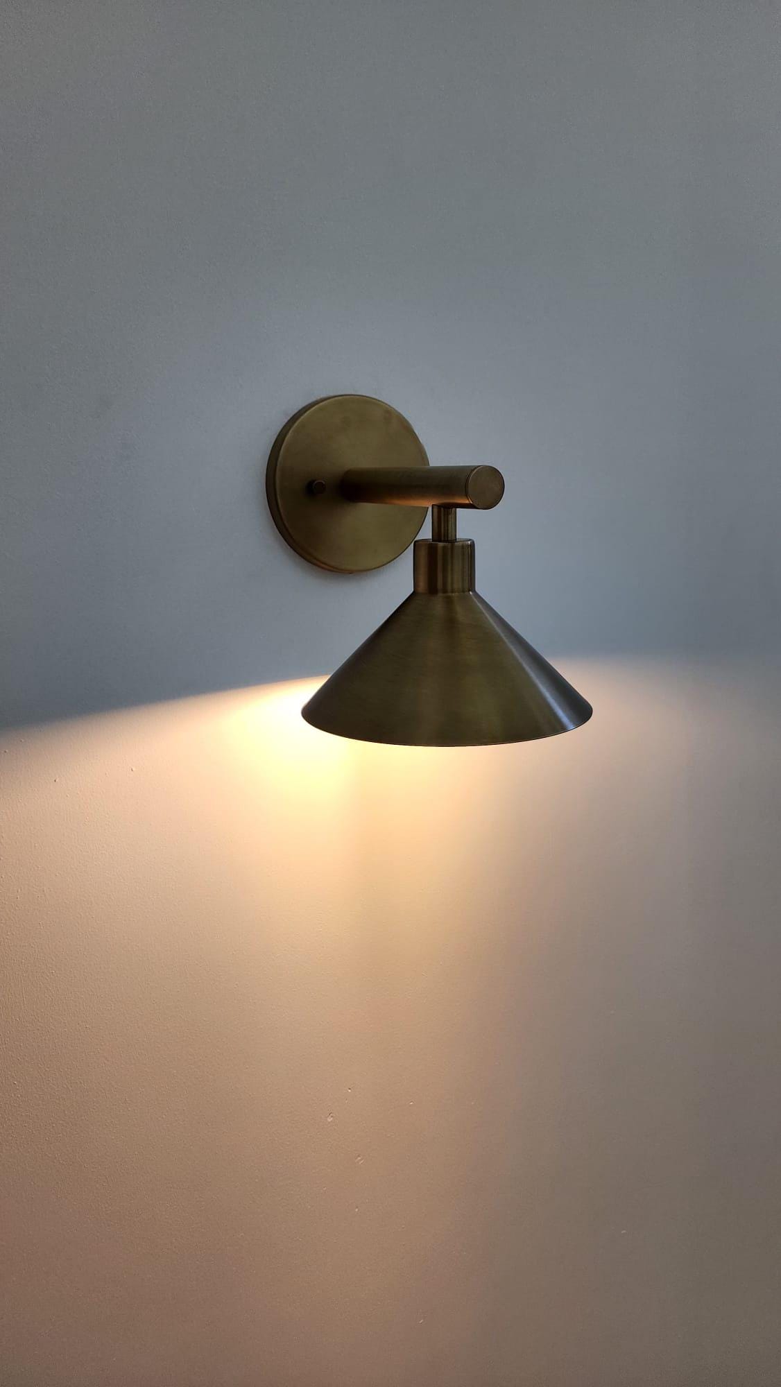 Elegant handcrafted brass double wall sconce — Ember Lighting