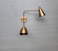 Handmade Brass Swing Arm Wall Light – Mid-Century Sputnik Design