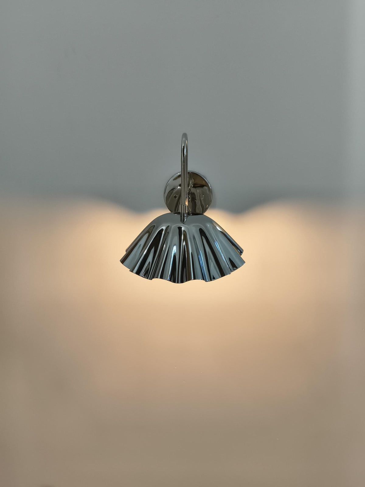 Vintage Brass Wall Lamp with Curved Arm and Shade | Ember Lighting