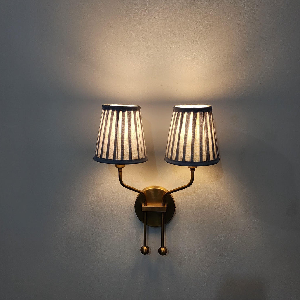 Vintage Charm: Double Arm Wall Sconce for Elegant Lighting