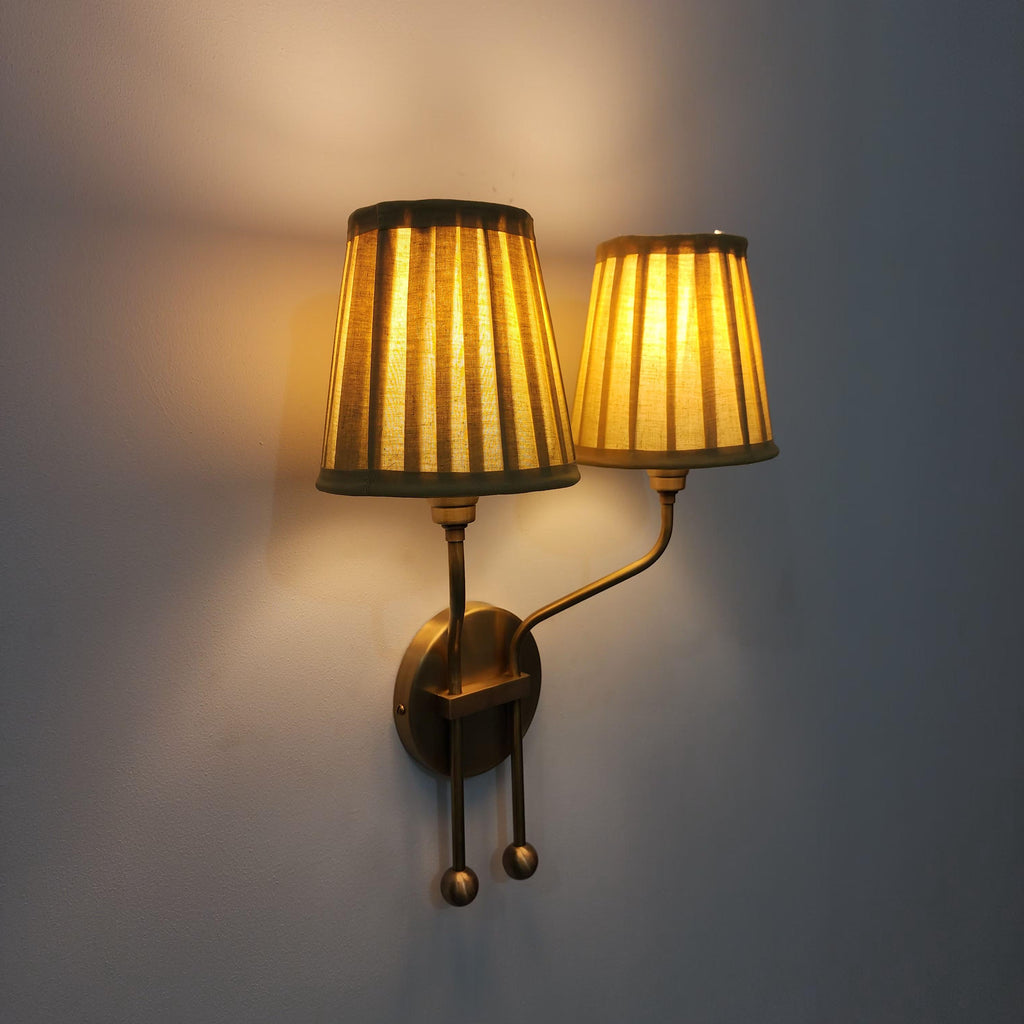 Vintage Double Arm Wall Sconce for Timeless, Elegant Lighting