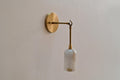 Alabaster & Brass Wall Sconce – Modern Classic Lighting with a Soft, Luxurious Glow