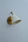 Ivory Brass Wall Lamp – Handcrafted Nordic Style Sconce