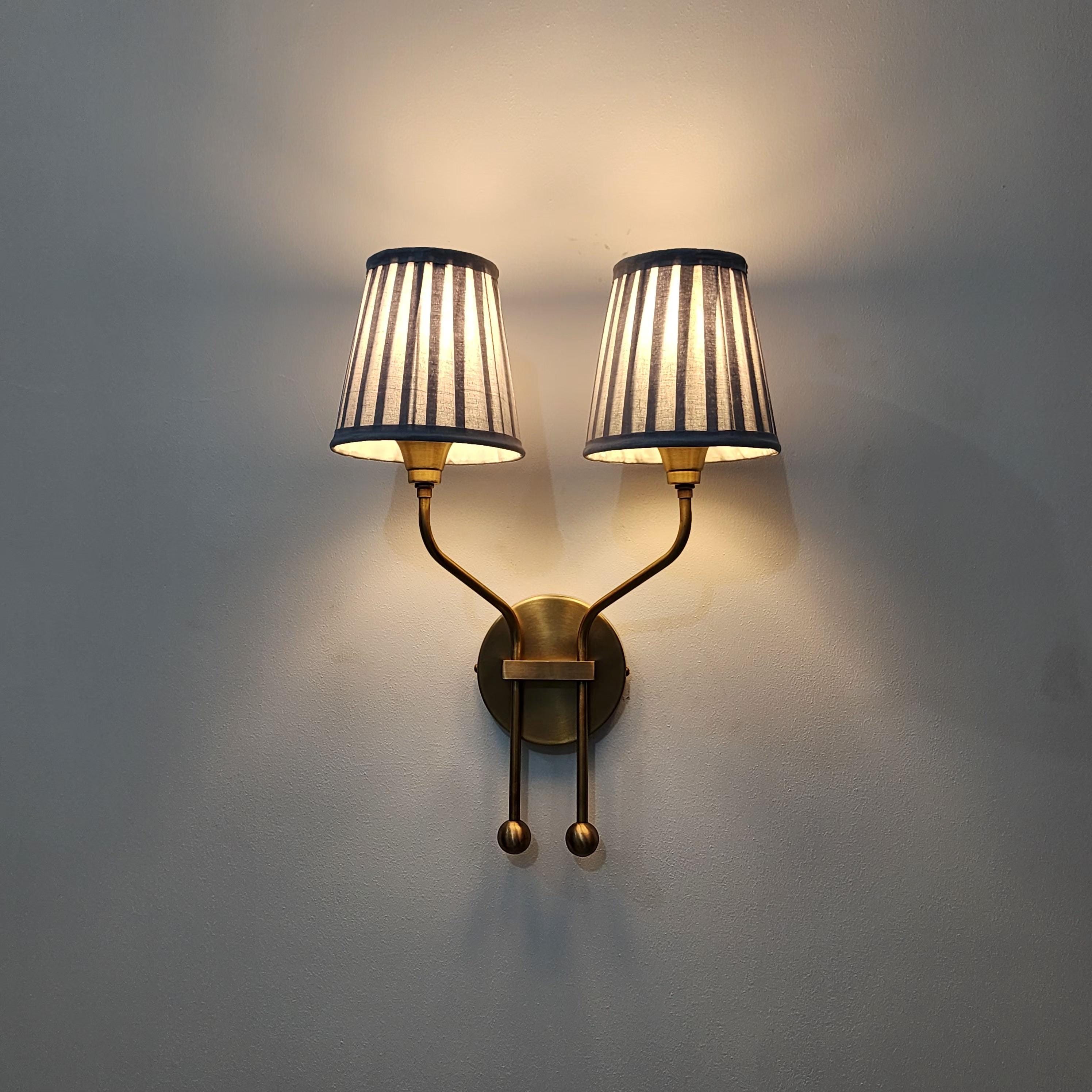 Vintage Charm: Double Arm Wall Sconce for Elegant Lighting