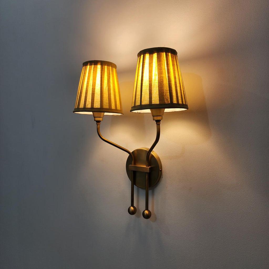 Vintage Double Arm Wall Sconce for Timeless, Elegant Lighting
