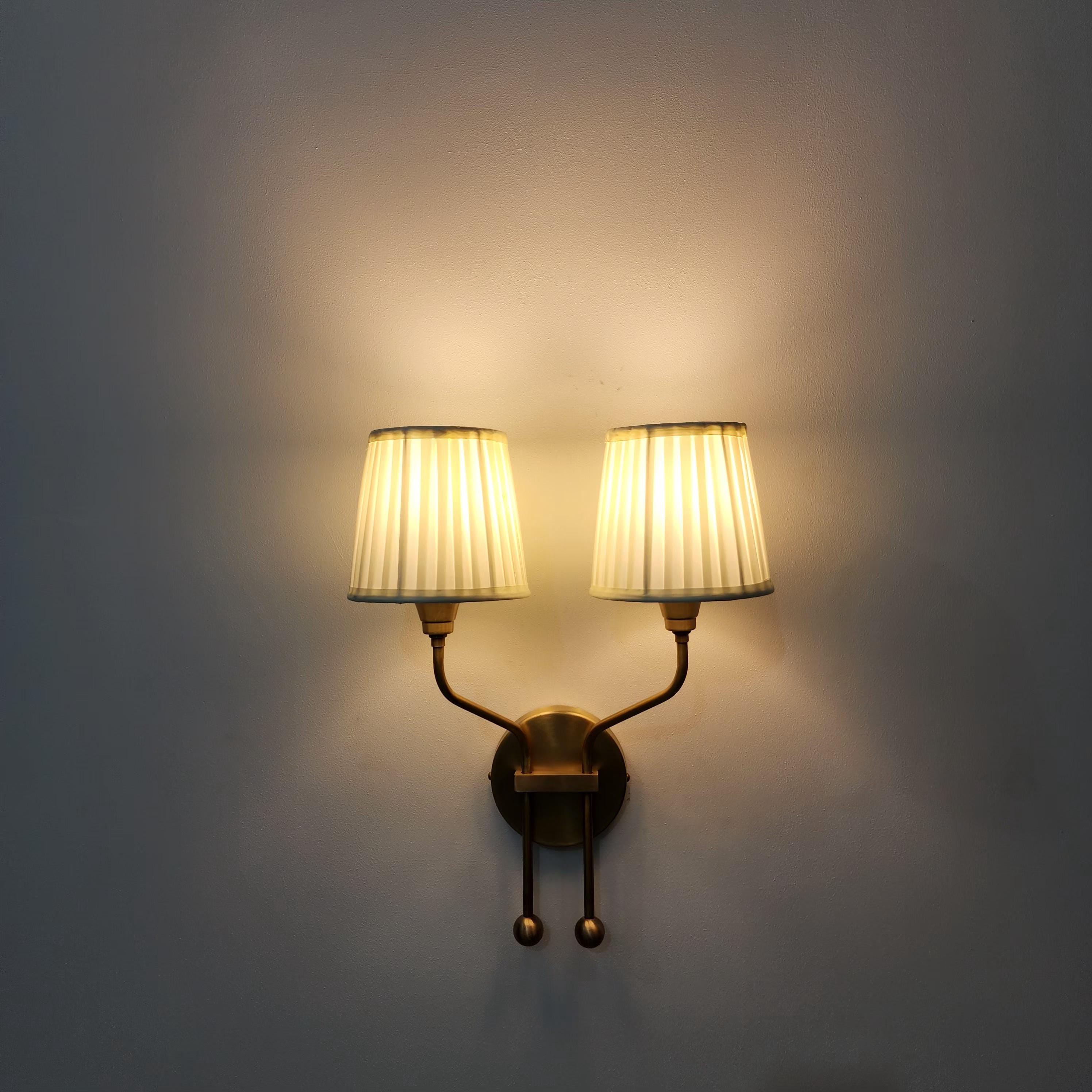 Vintage Double Arm Wall Sconce for Timeless, Elegant Lighting