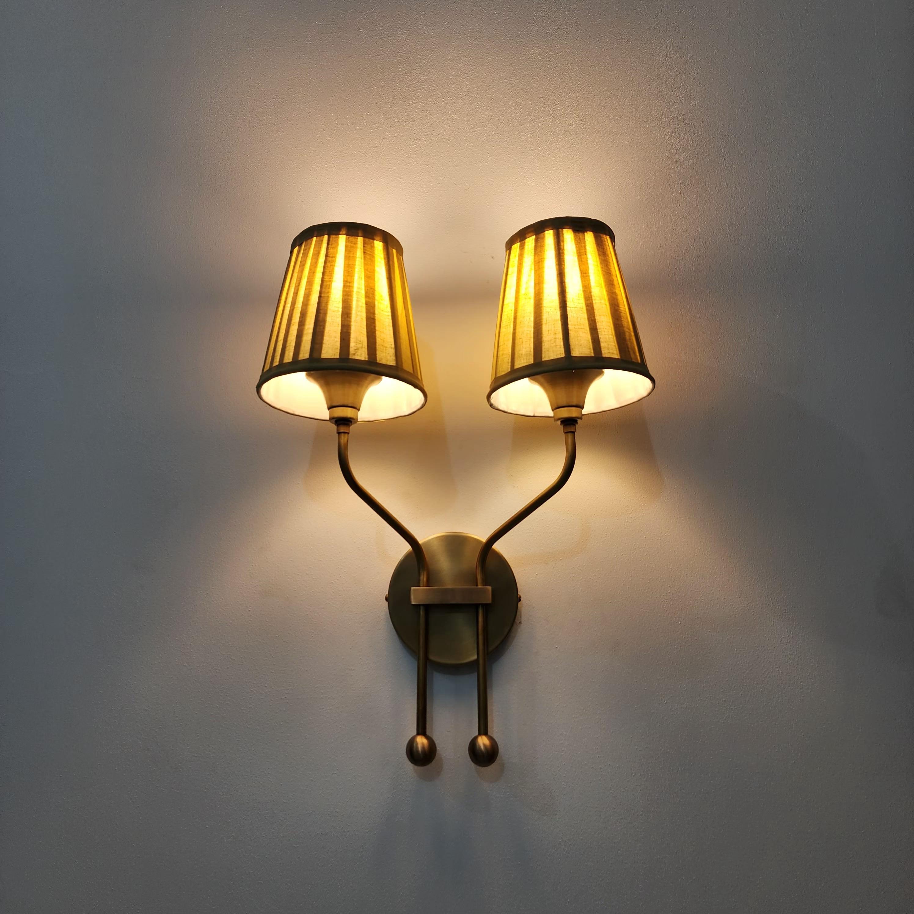 Vintage Double Arm Wall Sconce for Timeless, Elegant Lighting