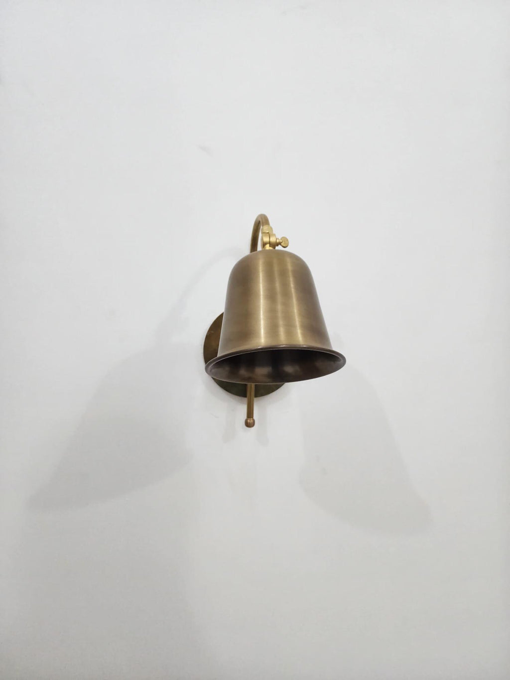 Vintage Style Brass Wall Sconce – Handcrafted Hardwired Adjustable Wall Light