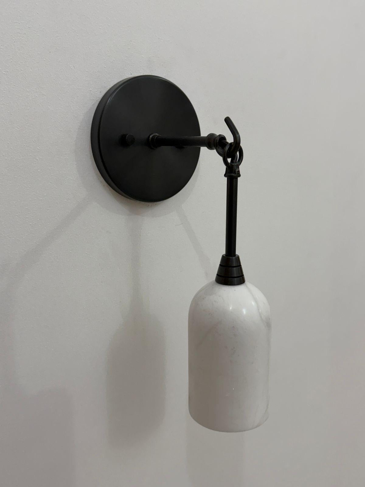 Natural Stone Alabaster Wall Light For Bathroom - Ember Lighting