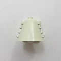 Minimal Brass Wall Light Fixture with White Cone Shade