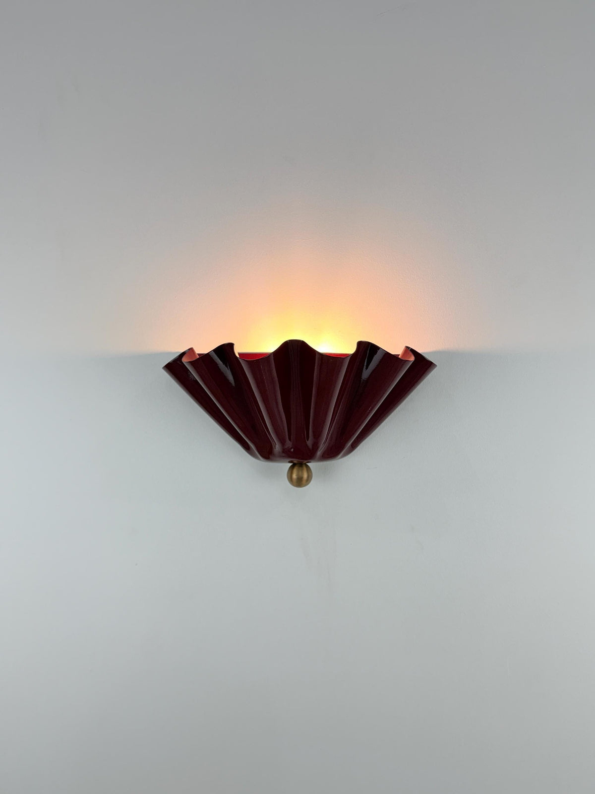 Half Flower Brass Wall Light For Hallway - Ember Lighting