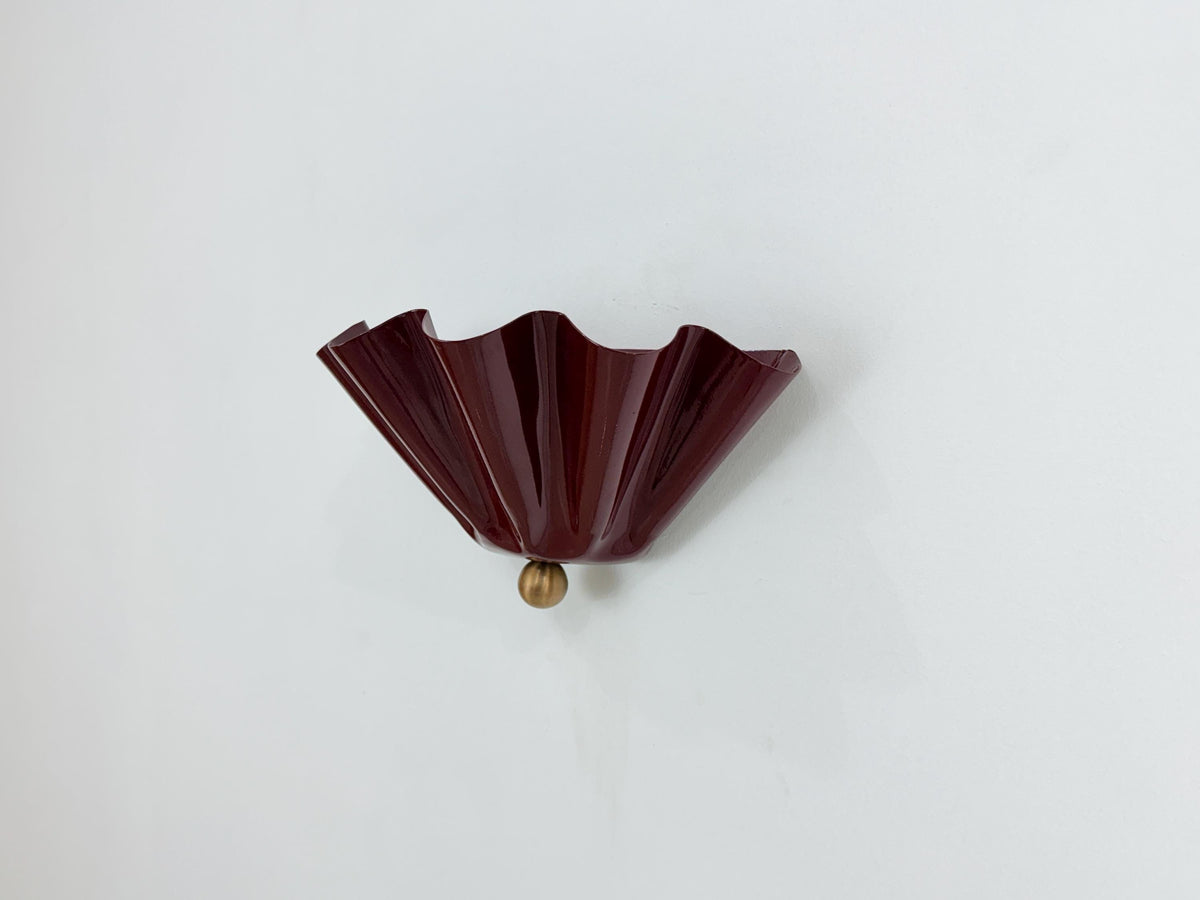 Petal Inspired Brass Wall Light With Soft Glow - Ember Lighting