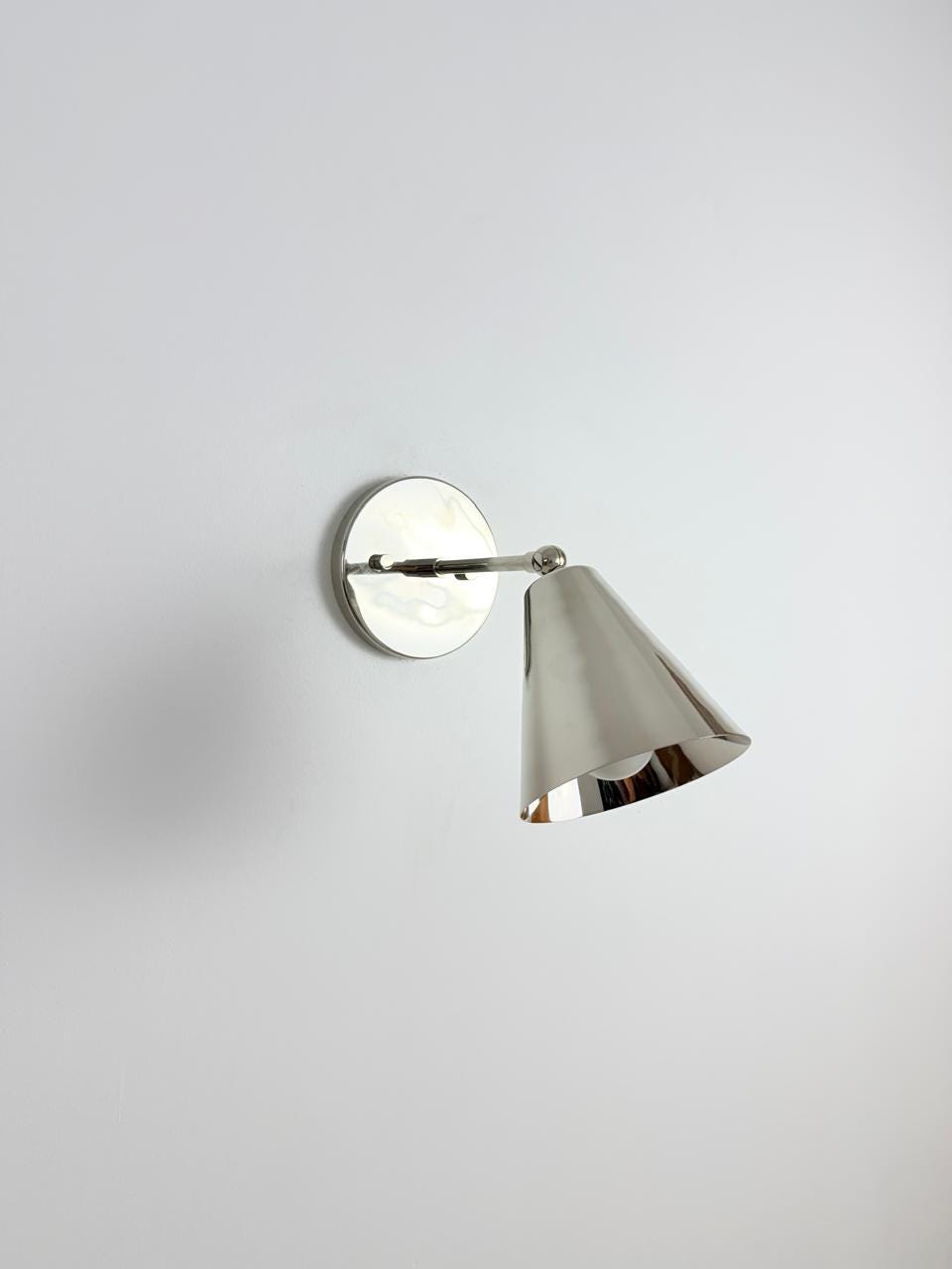 Vintage Handcrafted Brass Wall Sconce | Adjustable Hardwired Wall Light | Timeless Lighting