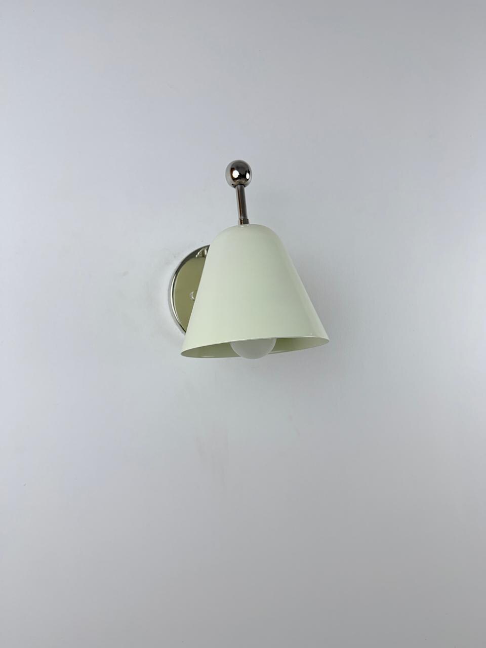 Nordic Style Brass Wall Lamp | Handcrafted Ivory Sconce | Modern Minimalist Lighting