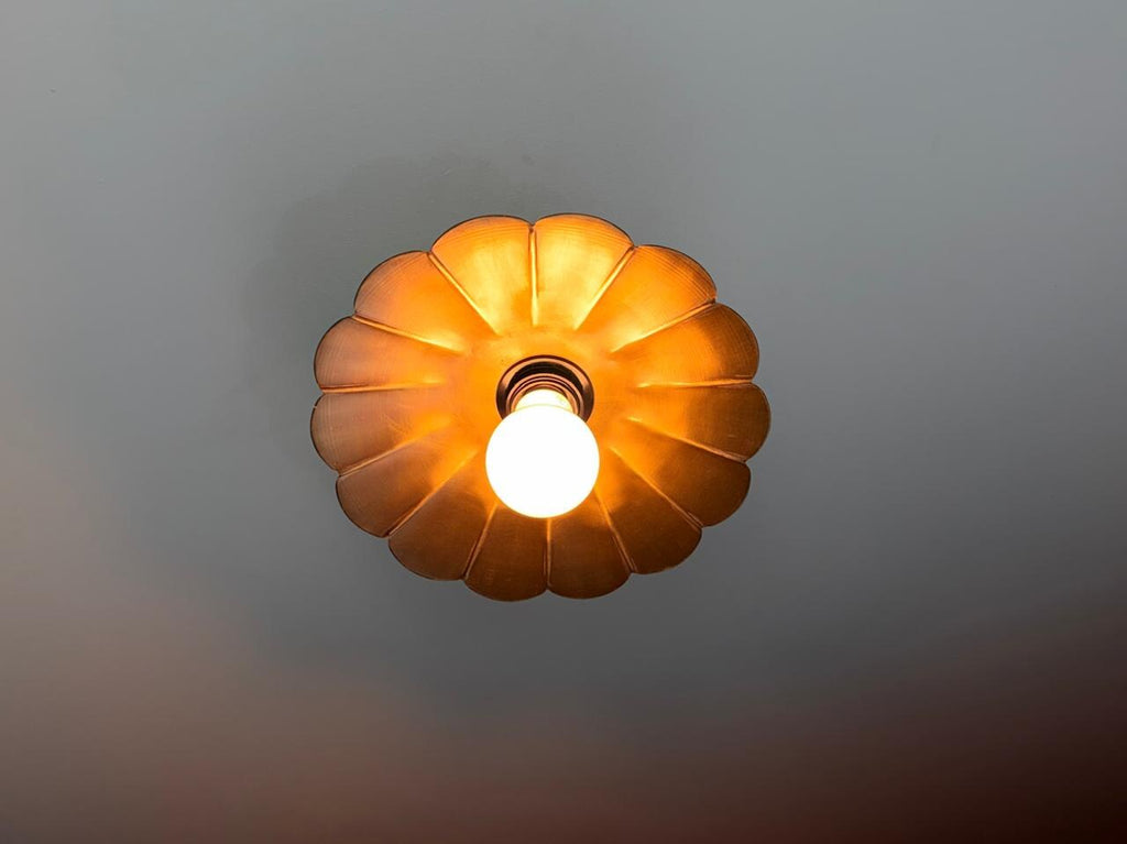 Vintage-Inspired Brass Ceiling Pendant – Handcrafted with Adjustable Drop