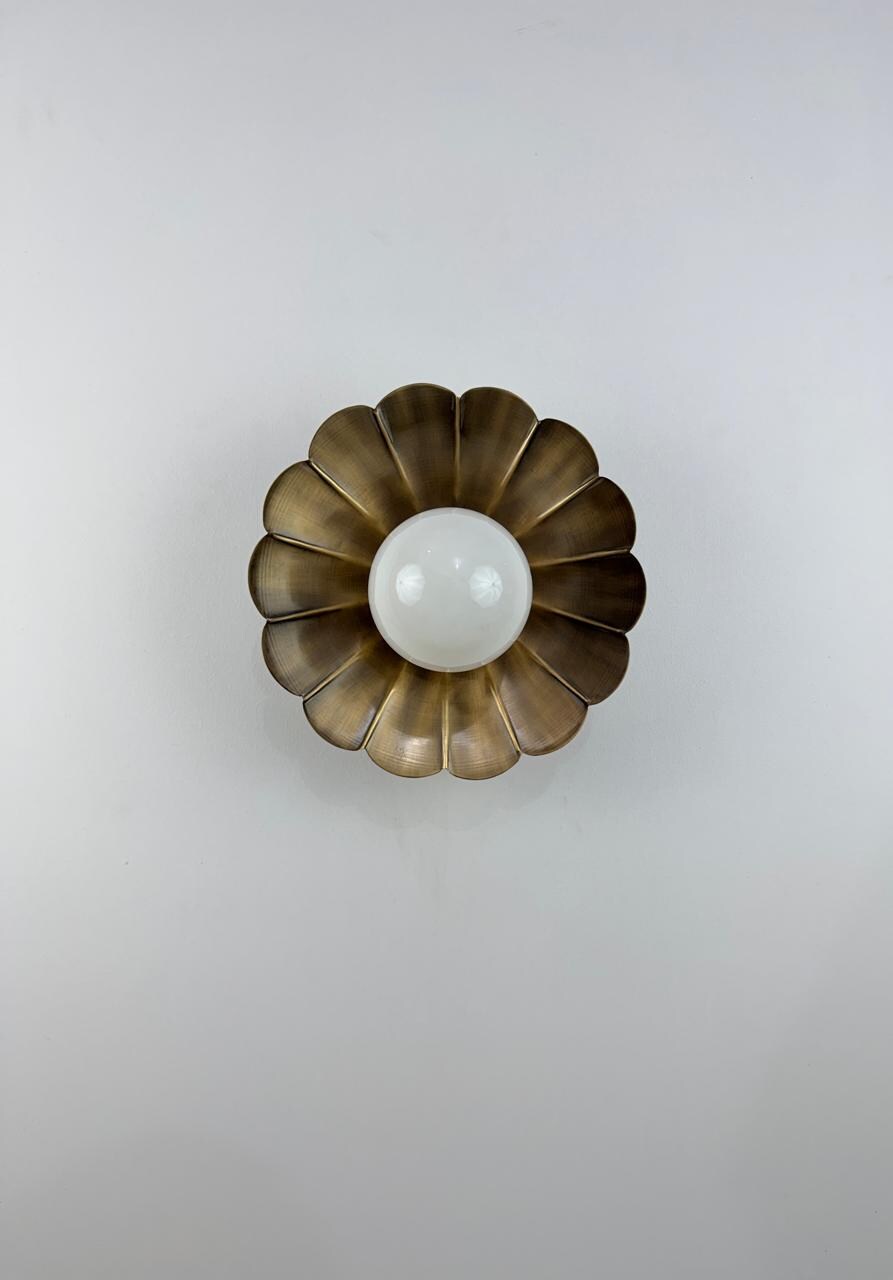 Vintage-Inspired Brass Ceiling Pendant – Handcrafted with Adjustable Drop
