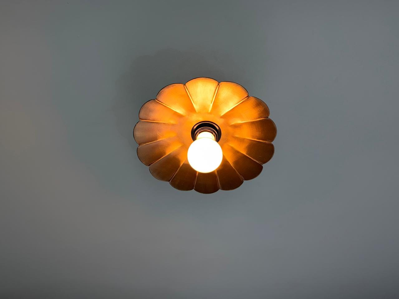 Vintage-Inspired Brass Ceiling Pendant – Handcrafted with Adjustable Drop