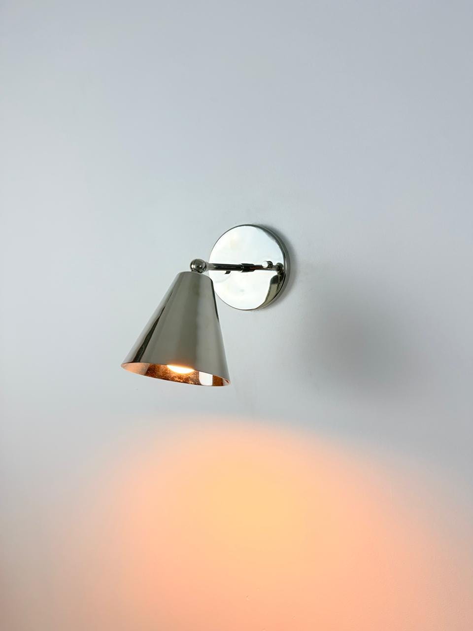Vintage Handcrafted Brass Wall Sconce | Adjustable Hardwired Wall Light | Timeless Lighting