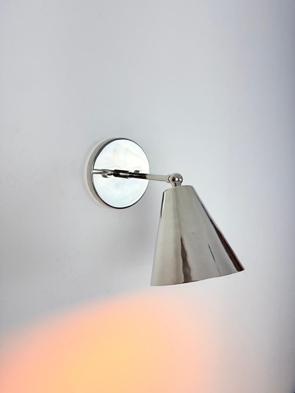 Vintage Handcrafted Brass Wall Sconce | Adjustable Hardwired Wall Light | Timeless Lighting