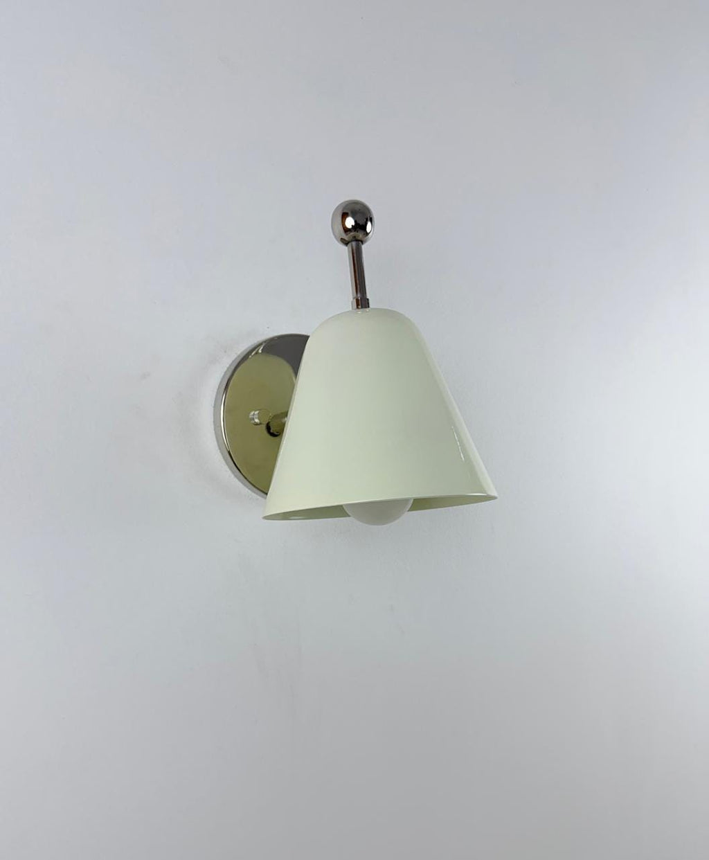 Nordic Style Brass Wall Lamp | Handcrafted Ivory Sconce | Modern Minimalist Lighting