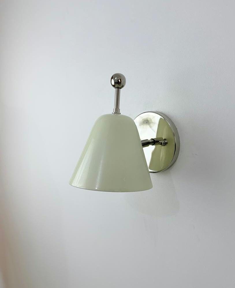 Nordic Style Brass Wall Lamp | Handcrafted Ivory Sconce | Modern Minimalist Lighting