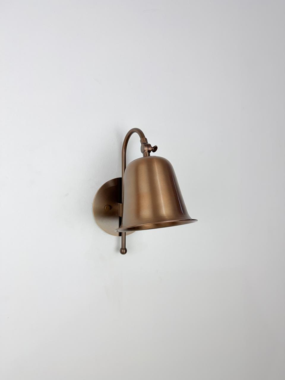 Handcrafted Vintage Brass Wall Lamp | Adjustable Hardwired Sconce | Classic Accent Lighting