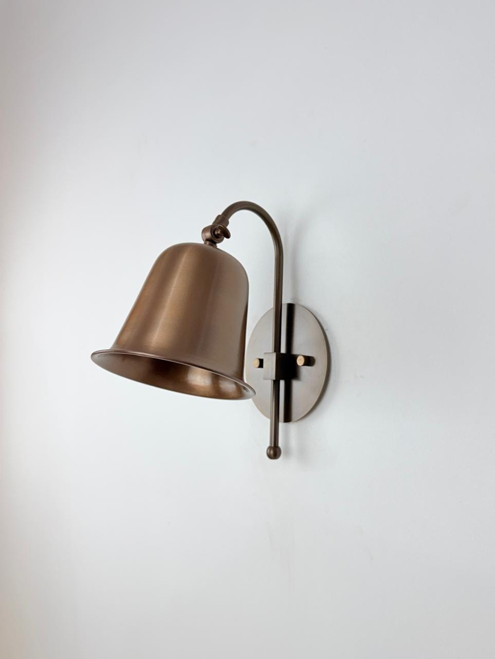 Handcrafted Vintage Brass Wall Lamp | Adjustable Hardwired Sconce | Classic Accent Lighting