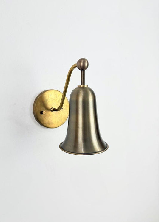 Solid Brass Bell-Shaped Wall Sconce - Ember Lighting