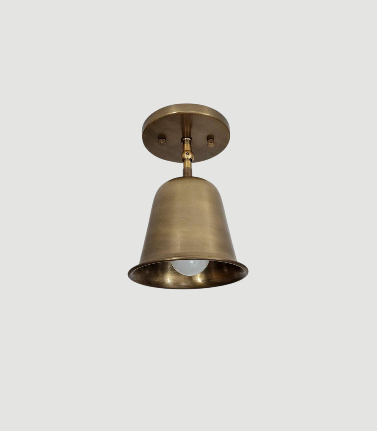 Tapered Cone Brass Wall Lamp for Hallway Lighting | Ember Lighting