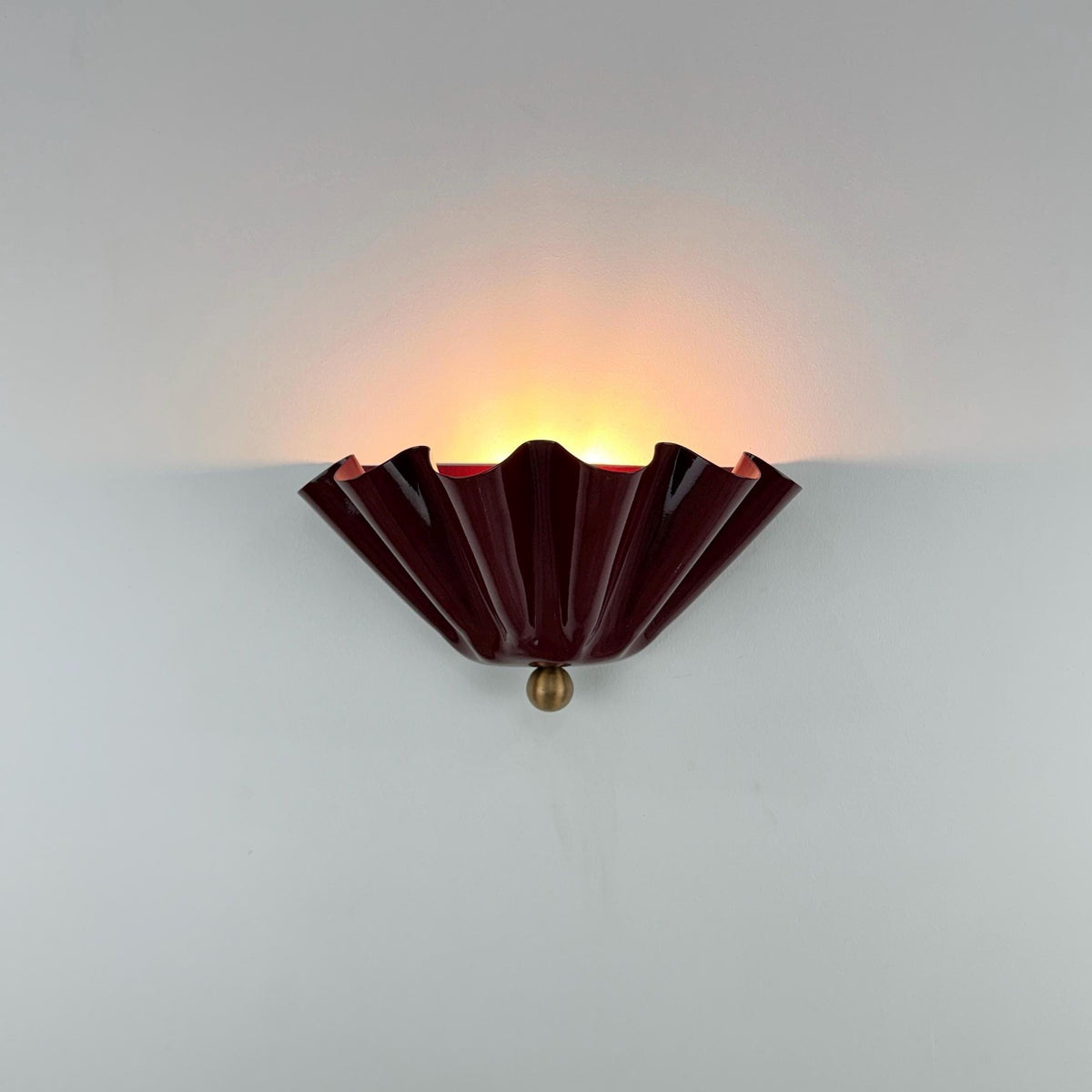 Vintage Inspired Half Flower Brass Wall Lamp | Ember Lighting